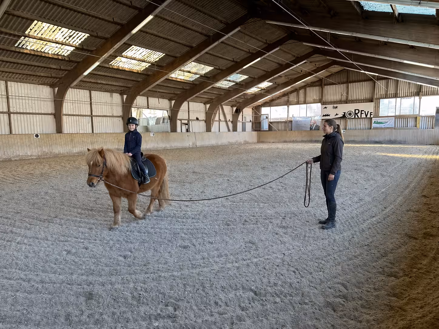 Einzeltraining auf dem Reitplatz in Frankenthal