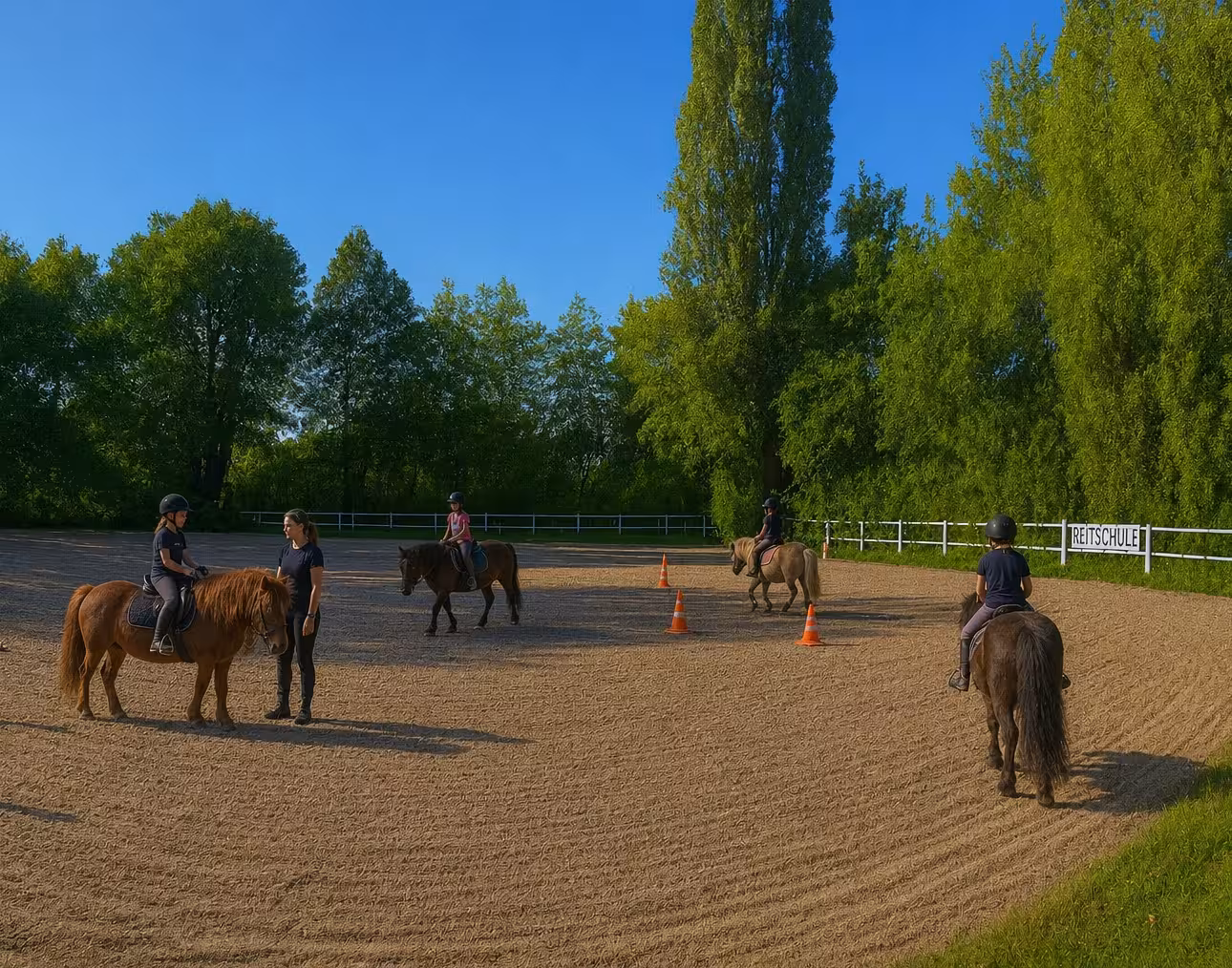Ponyreiten für Kinder beim Reitverein Frankenthal